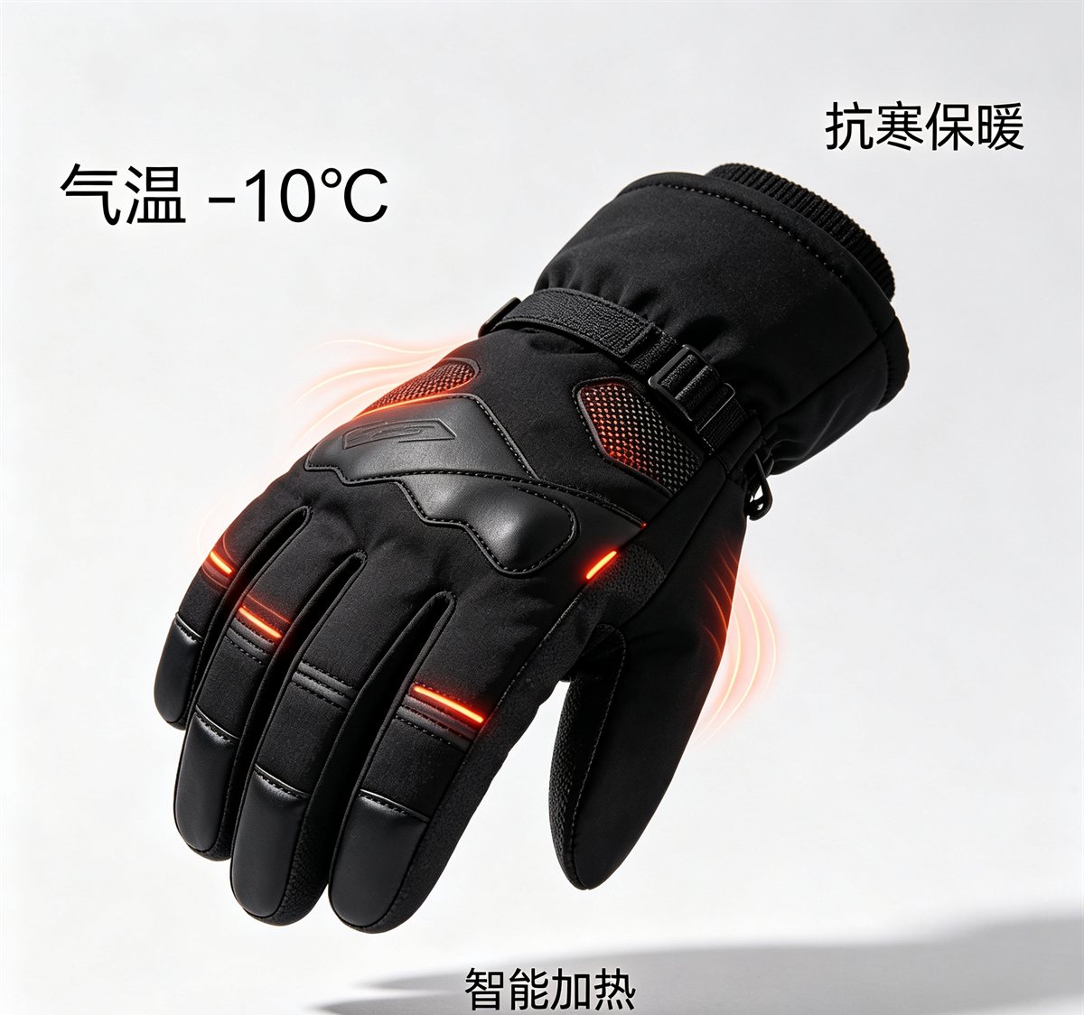手套智能加热示意